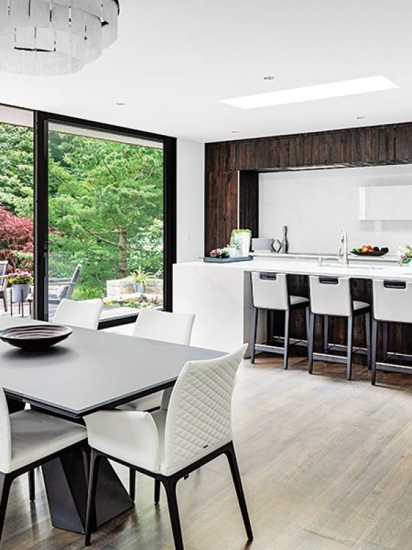 Dining AreaThis Architect Built an Entertaining Addition to a 1960 Colonial - © Jacob Lilley Architects, Wellesley, MA
